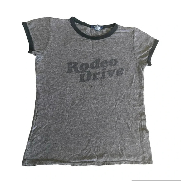 Rodeo Drive Woman’s Retro style T shirt size Medium - Forever 21 Gray - Picture 1 of 5